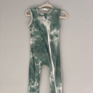 SpearmintLove Waffle Knit Tie-Dye Bodysuit
